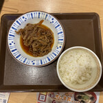 すき家 - 牛皿(並) 260円 ごはんミニ 130円