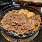 炭火焼肉くらた - 和牛すき焼き肉増し定食(\1,500)