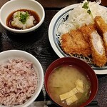 とんかつ 濵かつ イオンモール直方店 - 盛り合わせかつ定食　2019年5月
