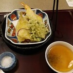日本料理 浜夕 - 天婦羅盛り合わせ　2019年8月