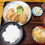 Tonkatsu Takano - ヒレカツ定食 (ライス少なめで注文)