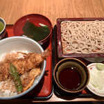 太宝家 - ミニ天丼（700円）と、小もり蕎麦（＋250円）