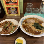 Yukigaya Hanten - レバー丼ラーメン850円