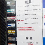 ラーメン二郎 - メニュー