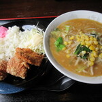 ほうえん - チキン竜田＋みそらーめん 　950円