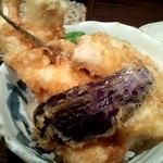 石臼挽き ふるまい蕎麦  ふる井 - セットの小天丼