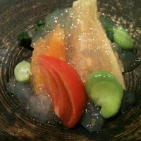 賛否両論 - これが最初の一品です。竹おいしかったー