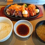 Yayoi Ken - カットステーキミックス定食