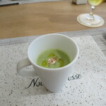 ヌーベルプース大倉山 - 「富良野で採れたズッキーニ」の冷製スープ(2020年8月)