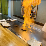 ステーキ ならまち - フランベ