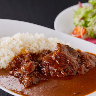 Beef tongue curry