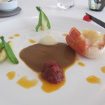 エスキス - 手長海老を甘夏と共に