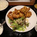 福泰飯店 - 若鶏唐揚げの油淋ソース定食