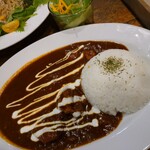 夏油古民家カフェ小昼 - スパイシーチキンカレー