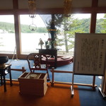 鳳凰閣 - 入口正面の「蓮如上人お腰掛けの御影」