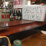 寿司孝 - カウンターと本日のおすすめ