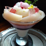 パペルブルグ - 白桃のパフェ