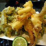 舞膳 - 赤イカのゲソ揚げ