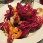Pizzeria Pancia Piena - 赤キャベツとエビのサラダ（※炒め物でした）
