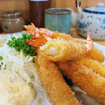 和食処 こじま - エビフライ 断面