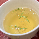 秀寿司 - 鰈のアラのスープ