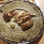 鮨 崚 - 松茸と穴子の白焼き