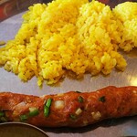 ヘブン - シークカバブと、ターメリックライス