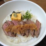 音音 新宿センタービル店 - ステーキ丼　2020年8月