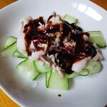 餃子酒場 小木屋 - 豚肉のニンニクソース