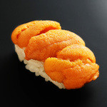 青山鮨孝 - 料理写真:甘いウニは海苔なしで