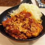 トンテキ食堂8 - 赤辛トンテキ(単品1050円)+ニンニク増し(100円)