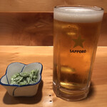 Kaisen Izakaya Banya - 生ビール＆お通し