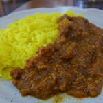 ラムじいさんのインドカレー - ご飯とキーマ