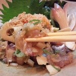 じゃんけんポン - アジのたたきサイコーに美味いです