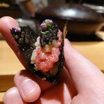 肉割烹 上 - トロタクキャビア