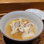 肉割烹 上 - ワンタンスープ