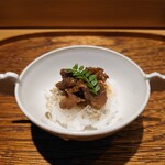 肉割烹 上 - しぐれ煮丼