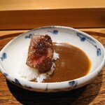 肉割烹 上 - カツカレー