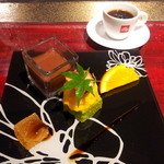 ワイン懐石 銀座 囃shiya - 12.06.23 デザート盛り合わせ・ホットコーヒー