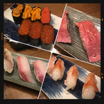 すし酒場 フジヤマ - うに・明太子・いくら・肉寿司・さば・いなだ・赤エビ