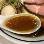 手打式超多加水麺 ののくら - スープ