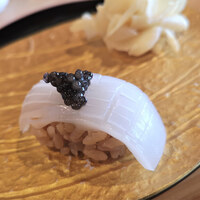 難波 鮨 栞庵 やましろ - 剣いかとキャビア