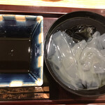 日本料理 太月 - ランチコース１６５００円。出来立て葛きり。この品だけは前回の方が良かったと思いました。。もう少し薄く溶いた方が好みではありますが、十分美味しいデザートです（╹◡╹）（╹◡╹）