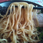 麺や しし丸。 - 混ぜる前の麺