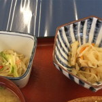 味のおばんざい - 切干大根の煮物ともやしと瓜の煮物