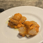 RODEO - ウニとボタンエビのブルスケッタ