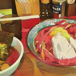 煮干し中華そば 一剣 - 漫画風にしてみた