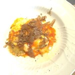 La Brianza - トウモロコシのスフォルマティーノ、ポルチーニ茸のラビオリ、チーズクリームソースと田中農園の健康卵にサマートリュフすりすり。茸バージョンのトリュフすりすり久しぶり☆ しかもすごいご馳走バージョン！！