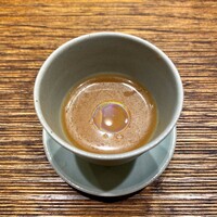 肉割烹 上 - 伊勢海老とトマトの冷スープ