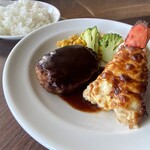 レッドロブスター - ロブスターの黄金焼き＆ハンバーグステーキ